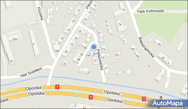 Kraków, Proszowicka, 10, mapa Krakowa