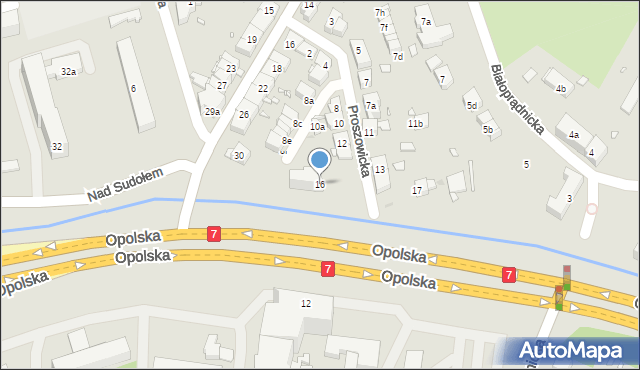 Kraków, Proszowicka, 16, mapa Krakowa