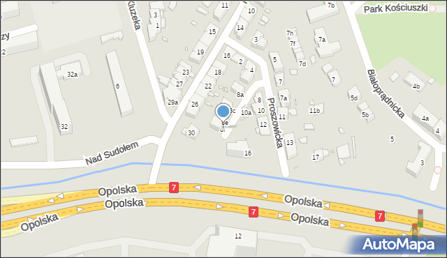 Kraków, Proszowicka, 8f, mapa Krakowa