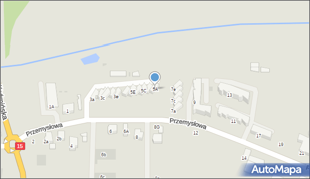 Krotoszyn, Przemysłowa, 5A, mapa Krotoszyna