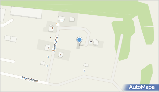 Kruszyn, Promykowa, 14, mapa Kruszyn