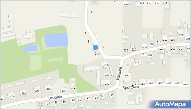 Krzemieniewo, Przemysłowa, 1, mapa Krzemieniewo