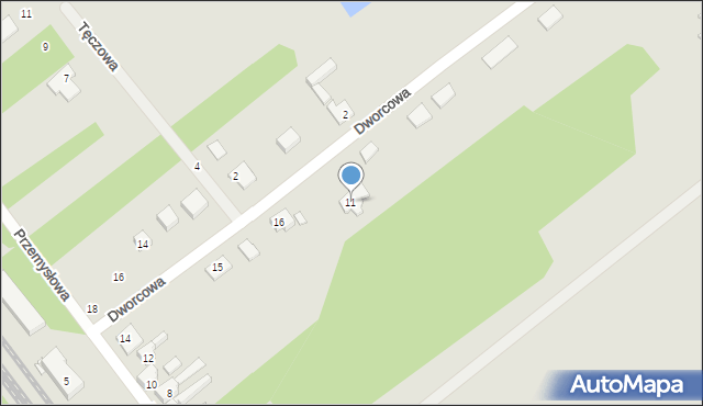 Krzepice, Przemysłowa, 18, mapa Krzepice