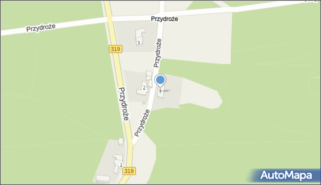 Krzepielów, Przydroże, 7, mapa Krzepielów