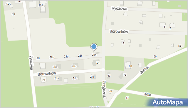 Krzywiec, Przyjazna, 28d, mapa Krzywiec