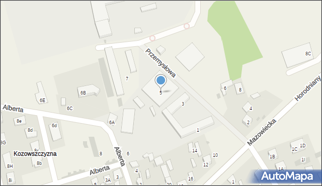 Księżyno, Przemysłowa, 5, mapa Księżyno