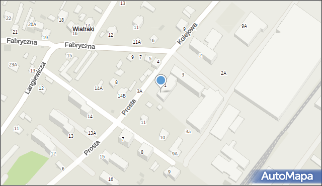 Kunów, Prosta, 17, mapa Kunów