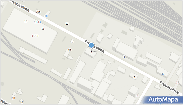 Kutno, Przemysłowa, 7, mapa Kutno