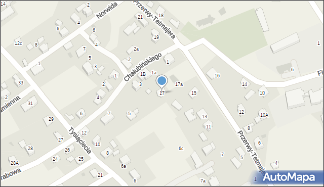 Łąka, Przerwy-Tetmajera Kazimierza, 17, mapa Łąka