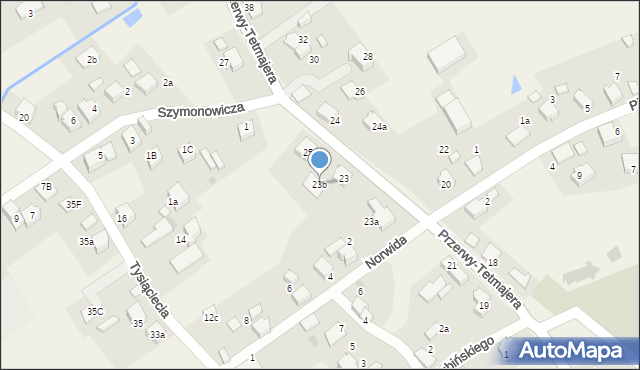 Łąka, Przerwy-Tetmajera Kazimierza, 23b, mapa Łąka