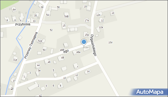 Łąka, Przerwy-Tetmajera Kazimierza, 48ab, mapa Łąka