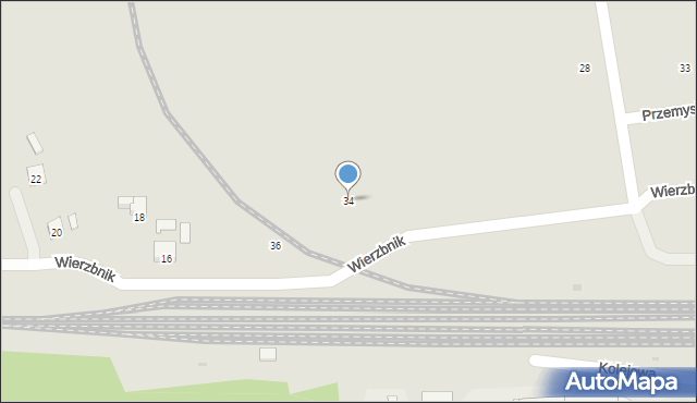 Łańcut, Przemysłowa, 34, mapa Łańcut