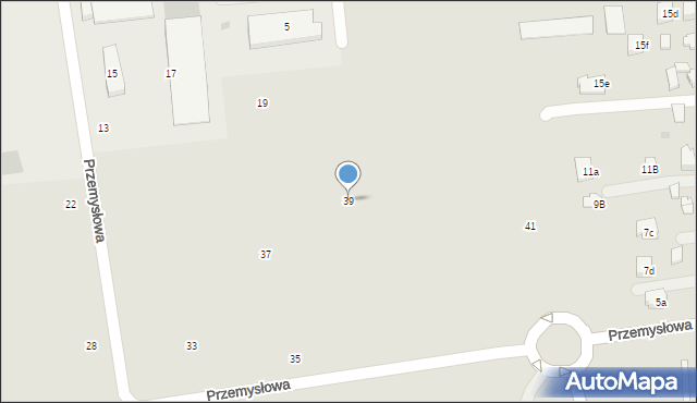 Łańcut, Przemysłowa, 39, mapa Łańcut