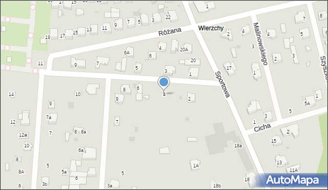 Łask, Przedwiośnie, 4, mapa Łask