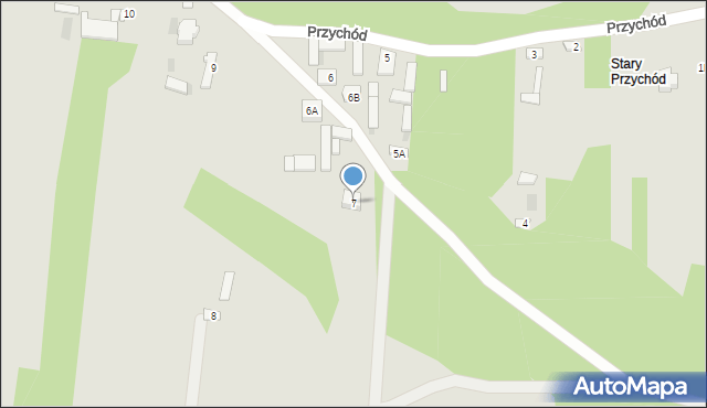 Łaskarzew, Przychód, 7, mapa Łaskarzew