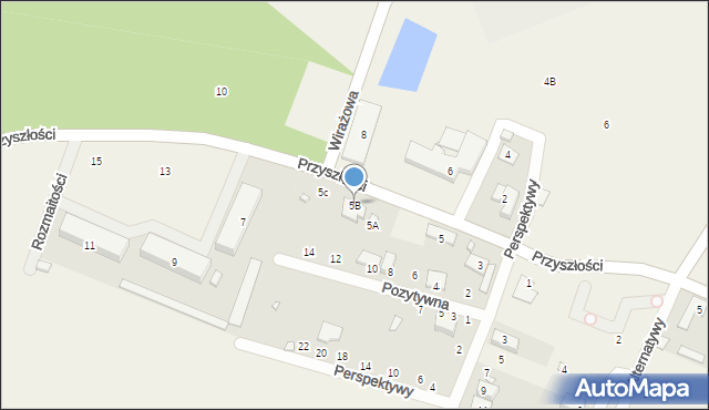 Łazy, Przyszłości, 5B, mapa Łazy