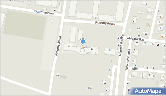 Łęczna, Przemysłowa, 10A, mapa Łęczna