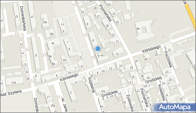 Łęczyca, Przedrynek, 2, mapa Łęczyca