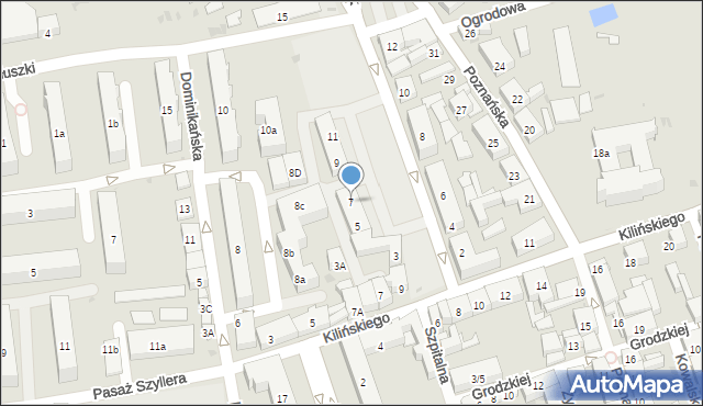 Łęczyca, Przedrynek, 7, mapa Łęczyca