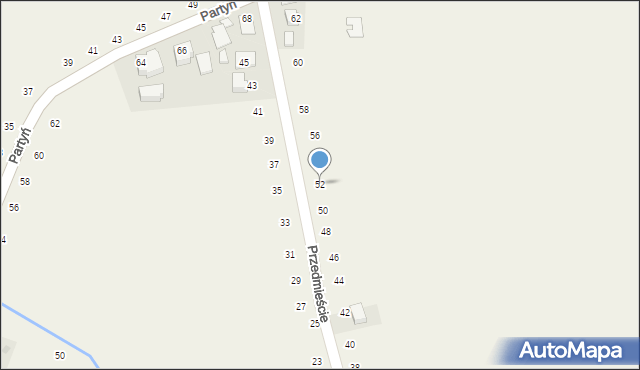 Łęg Tarnowski, Przedmieście, 52, mapa Łęg Tarnowski