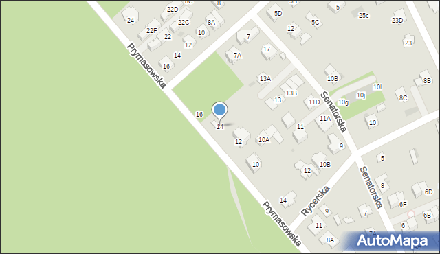 Legionowo, Prymasowska, 14, mapa Legionowo