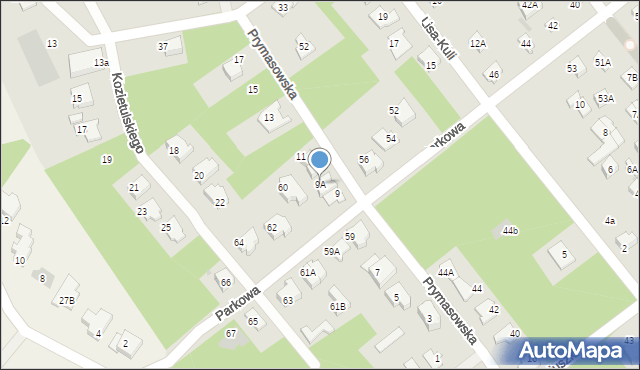 Legionowo, Prymasowska, 9A, mapa Legionowo