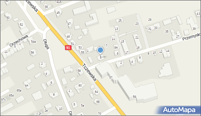 Łęgowo, Przemysłowa, 3, mapa Łęgowo