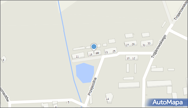 Leszno, Przejezdna, 17, mapa Leszno