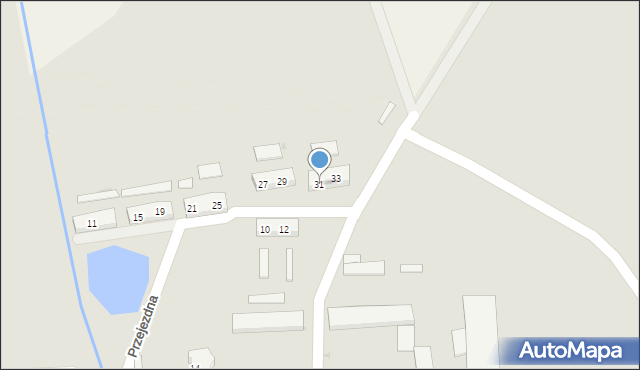 Leszno, Przejezdna, 31, mapa Leszno