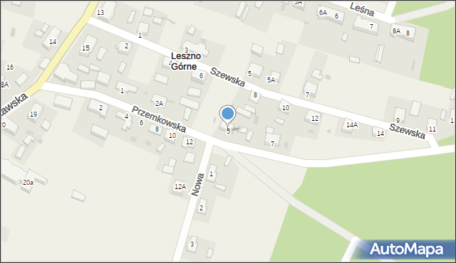 Leszno Górne, Przemkowska, 5, mapa Leszno Górne