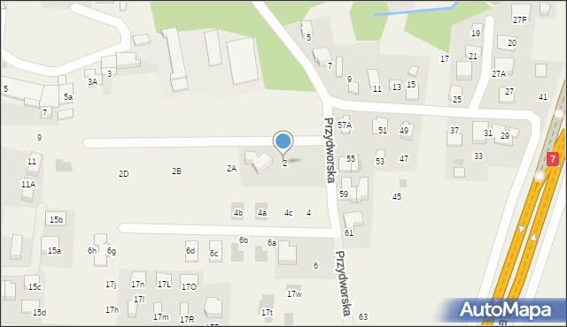 Libertów, Przydworska, 2, mapa Libertów