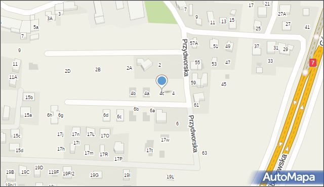 Libertów, Przydworska, 4c, mapa Libertów