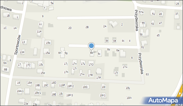 Libertów, Przydworska, 6d, mapa Libertów