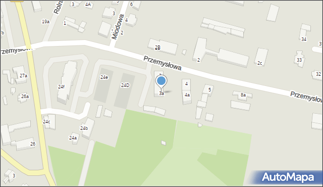 Łobez, Przemysłowa, 3a, mapa Łobez