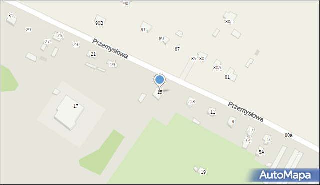 Łochów, Przemysłowa, 15, mapa Łochów