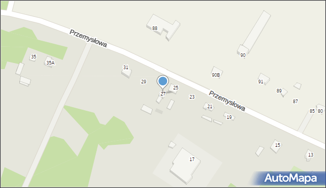 Łochów, Przemysłowa, 27, mapa Łochów