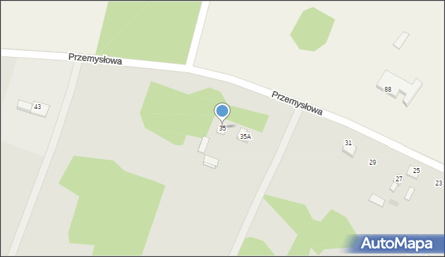 Łochów, Przemysłowa, 35, mapa Łochów
