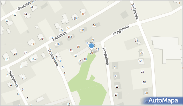 Łochowo, Przyjemna, 20, mapa Łochowo