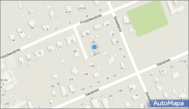 Łódź, Przedwiośnie, 15c, mapa Łodzi