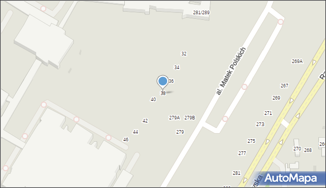 Łódź, Przednia, 38, mapa Łodzi