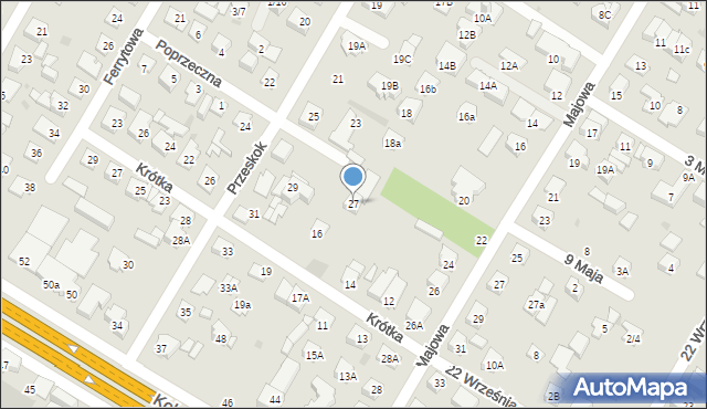 Łomianki, Przeskok, 27, mapa Łomianki