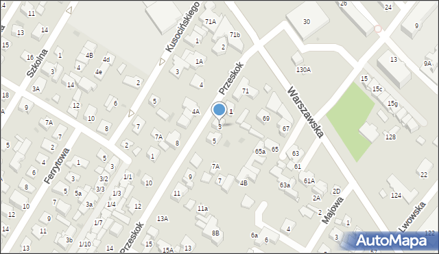 Łomianki, Przeskok, 3, mapa Łomianki