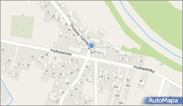 Łopuszna, Przerwy-Tetmajera Kazimierza, 23, mapa Łopuszna