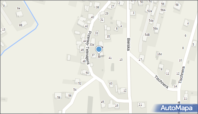 Łopuszna, Przerwy-Tetmajera Kazimierza, 39, mapa Łopuszna