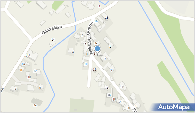 Łopuszna, Przerwy-Tetmajera Kazimierza, 5, mapa Łopuszna