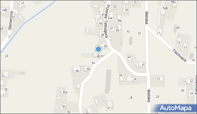 Łopuszna, Przerwy-Tetmajera Kazimierza, 52, mapa Łopuszna