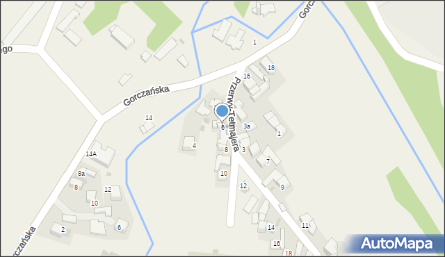 Łopuszna, Przerwy-Tetmajera Kazimierza, 6, mapa Łopuszna