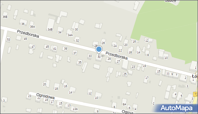 Łopuszno, Przedborska, 31, mapa Łopuszno