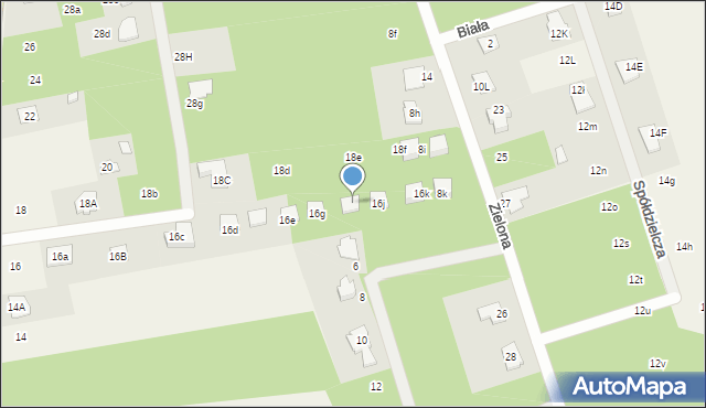 Łoś, Prażmowska, 16h, mapa Łoś