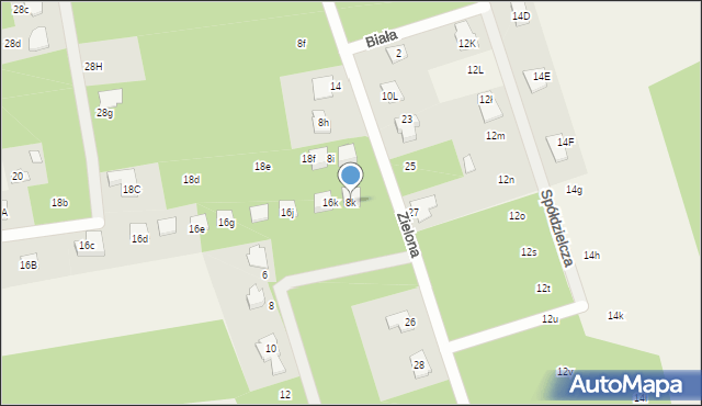 Łoś, Prażmowska, 16l, mapa Łoś